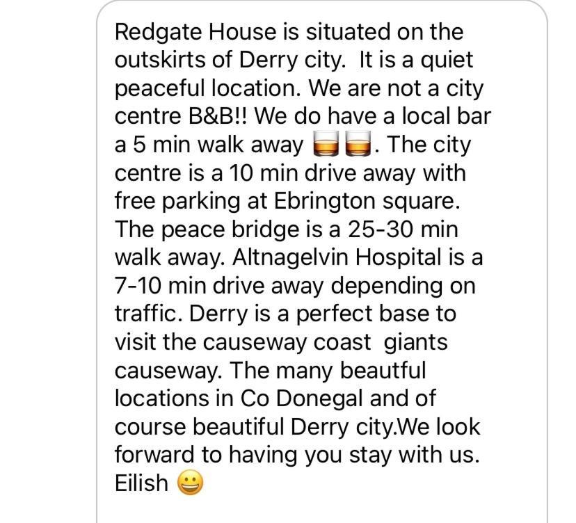 Redgate House Bed & Breakfast Лъндъндери Екстериор снимка